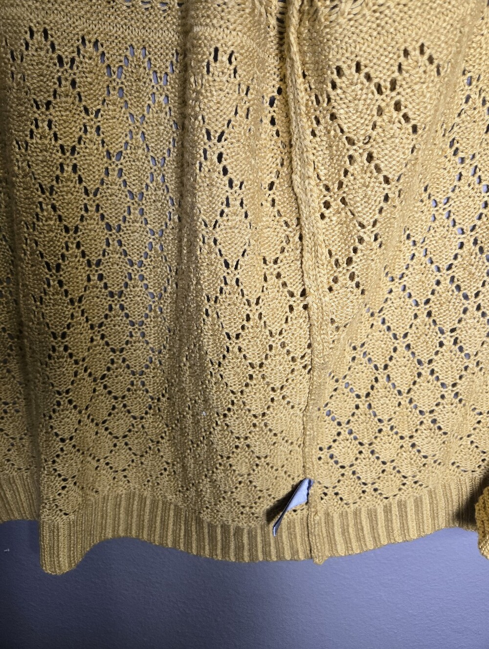 SUMMER SALE! $6 Marled Knit Open Yellow Long Cardigan Size Medium - Picture 10 of 16